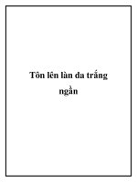Tài liệu Tôn lên làn da trắng ngần potx
