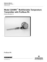 Model 3244MV™ MultiVariable Temperature Transmitter with Profibus-PA