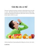 Tài liệu Giải độc cho cơ thể ppt