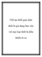Tài liệu Chế tạo khối giao diện thiết bị gia dụng làm việc với mọi loại thiết bị điều khiển từ xa pdf