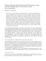 Tài liệu DEMOCRATIZING THE INTERNATIONAL MONETARY FUND AND THE WORLD BANK: GOVERNANCE AND ACCOUNTABILITY pptx
