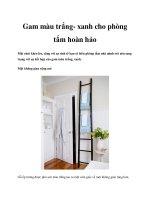 Tài liệu Gam màu trắng- xanh cho phòng tắm hoàn hảo potx