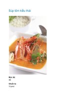 Tài liệu Súp tôm kiểu thái pdf
