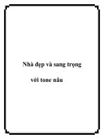 Tài liệu Nhà đẹp và sang trọng với tone nâu potx