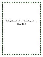 Tài liệu Trải nghiệm chi tiết các tính năng mới của Excel 2013 docx