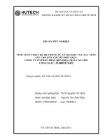 tính toán thiết kế hệ thống xử lý bụi khu vực sau tháp sấy cho dây chuyền bột giặt