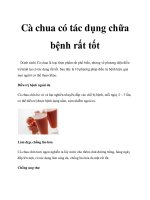 Tài liệu Cà chua có tác dụng chữa bệnh rất tốt pdf