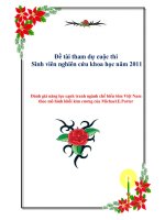 Tài liệu Đề tài : Đánh giá năng lực cạnh tranh ngành chế biến tôm Việt Nam theo mô hình khối kim cương của Michael.E.Porter pdf