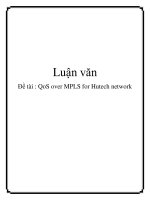 đề tài qos over mpls for hutech network