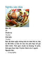 Tài liệu Nghêu xào dừa pot