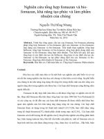 Nghiên cứu tổng hợp fomazan và bis fomazan, khả năng tạo phức và làm phẩm nhuộm của chúng