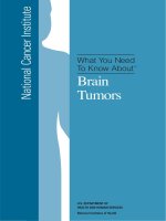 Tài liệu What You Need To Know About - Brain Tumors ppt