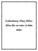 Tài liệu Gothenburg (Thuỵ Điển): điểm đến an toàn và thân thiện ppt