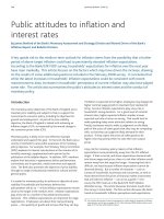 Tài liệu Public attitudes to inflation and interest rates doc