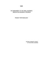 Tài liệu An Assessment of the Small Business Innovation Research Program Project Methodology docx