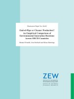 Tài liệu End-of-Pipe or Cleaner Production? An Empirical Comparison of Environmental Innovation Decisions Across OECD Countries docx