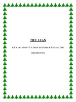 Tài liệu TIỂU LUẬN: KỸ NĂNG SỐNG VÀ VẤN ĐỀ GIÁO DỤC KỸ NĂNG SỐNG CHO SINH VIÊN ppt