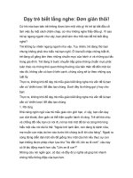 Tài liệu Dạy trẻ biết lắng nghe: Đơn giản thôi! pptx