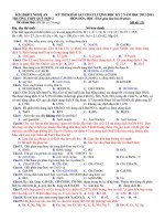 Tài liệu Đề Thi Tốt Nghiệp Hóa 2013 - Phần 3 - Đề 19 pot