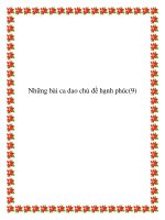 Tài liệu 10 bài ca dao chủ đề hạnh phúc tình yêu pptx