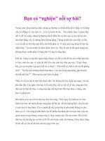 Tài liệu Bạn có “nghiện” nỗi sợ hãi? doc