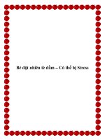 Tài liệu Bé đột nhiên tè dầm – Có thể bị Stress pot