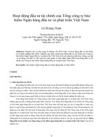 Hoạt động đầu tư tài chính của tổng công ty bảo hiểm ngân hàng đầu tư và phát triển việt nam