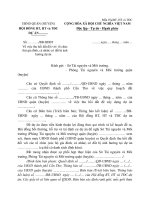 Tài liệu MẪU BIÊN BẢN Về việc thu hồi đất đối với tổ chức (hộ gia đình, cá nhân) có đất bị ảnh hưởng dự án pptx
