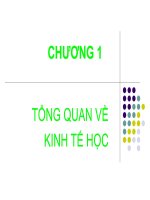 Tài liệu CHƯƠNG 1 TỔNG QUAN VỀ KINH TẾ HỌC pptx