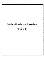 Tài liệu Bệnh lồi mắt do Basedow (Phần 1) potx