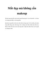Tài liệu Mắt đẹp mà không cần makeup ppt