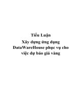 Tài liệu Tiểu Luận Xây dựng ứng dụng DataWareHouse phục vụ cho việc dự báo giá vàng docx