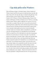 Tài liệu Cập nhật phần mềm Windows pdf