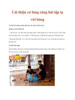 Tài liệu Cải thiện cơ lưng cùng bài tập tạ với bóng pot