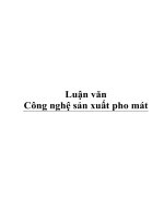 đồ án công nghệ sản xuất pho mát