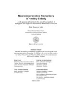 Tài liệu Neurodegenerative Biomarkers in Healthy Elderly docx
