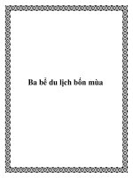 Tài liệu Ba bể du lịch bốn mùa doc