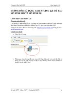 HƯỚNG dẫn CASE STUDIO 1