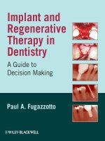 Tài liệu IMPLANT AND REGENERATIVE THERAPY IN DENTISTRY A GUIDE TO DECISION MAKING docx