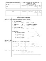 Tài liệu Đề thi giữa kỳ II môn toán lớp 4 năm 2008-2009 pot