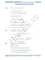 Hướng dẫn giải đề toán tự ôn số 3 - 2010