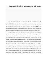 Tài liệu Suy nghĩ về thế hệ trẻ tương lai đất nước pot