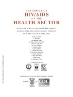 Tài liệu The Impact of HIV/AIDS on the Health Sector ppt
