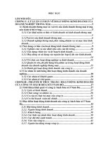 một vài giải pháp nhằm hoàn thiện hoạt động kinh doanh ở công ty bách hóa số 5 nam bộ