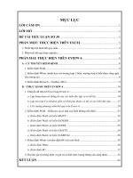 BCKH phân tích mô hình hồi quy kiểm định trên eview