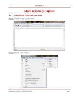 Tài liệu Hướng dẫn OrCAD 9.2 - Mạch nguyên lý Capture pptx