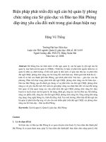 Biện pháp phát triển đội ngũ cán bộ quản lý phòng chức năng của sở giáo dục và đào tạo hải phòng đáp ứng yêu cầu đổi mới trong giai đoạn hiện nay