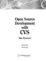 Tài liệu Open Source Development with CVS pdf