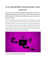 Tài liệu Tự xây dựng hệ thống NAS đơn giản phục vụ nhu cầu lưu trữ pdf