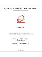 Định tuyến GMPLS trong mạng lõi